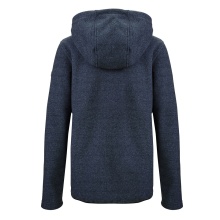 Killtec Knit Fleece Jacket Kow 200 with Hood (warm, Midlayer) blue-grey Kids